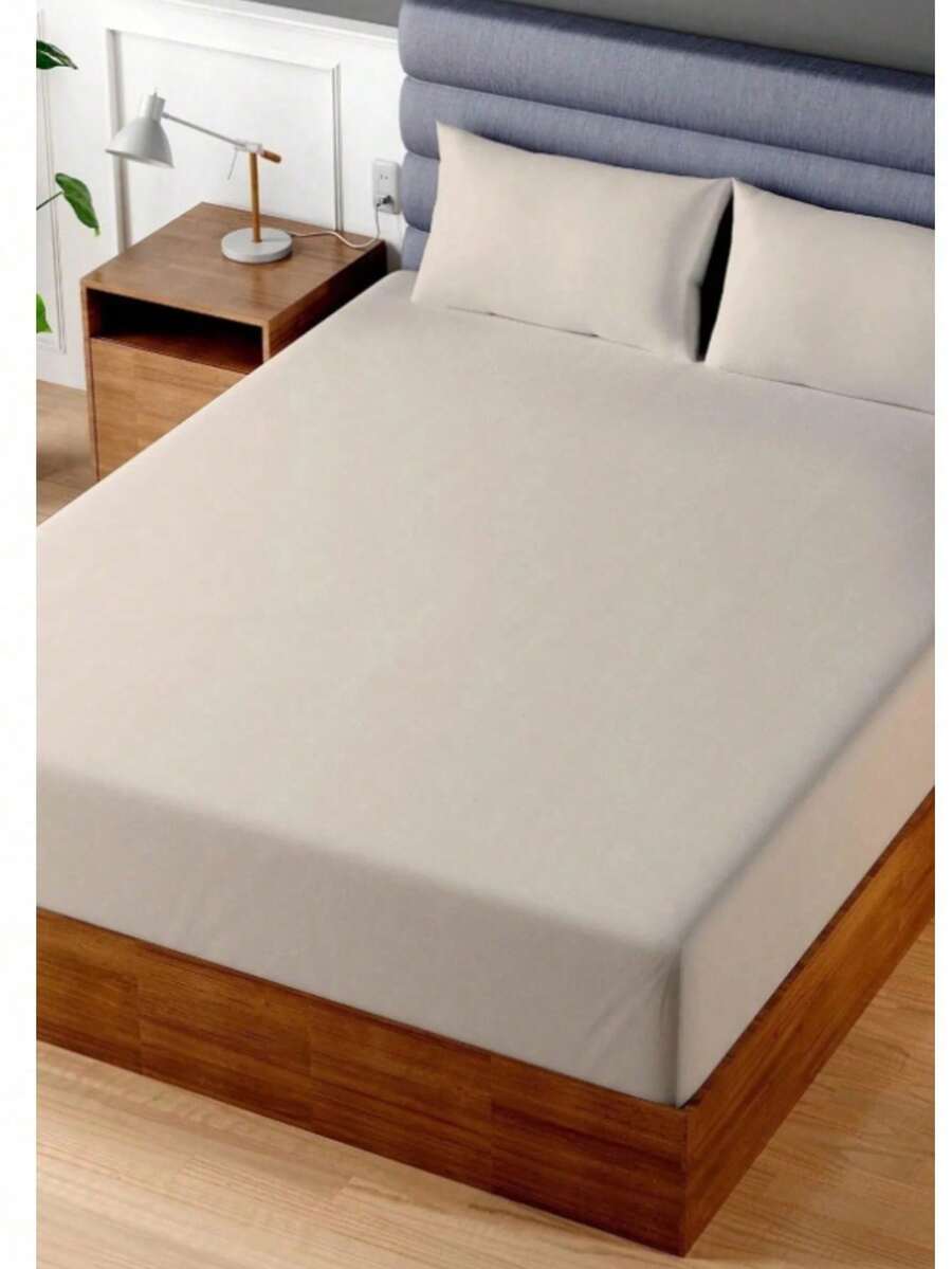 Fitted Sheet 100% Cotton – Single & Double Sizes – 100x200 Cm & 180x200 Cm – Breathable, Elastic & Durable – MADE IN TURKEY