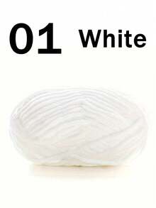 1/2 件天鹅绒柔软纱线，50 克/件，60 米/件，手工 DIY 针织中粗纱冰棒纱，粗涤纶柔软针织纱，适用于 DIY 工艺品，适用于针织和钩编围巾、帽子、鞋子、包包、靠垫、玩偶、毛毯、拖鞋、手工艺钩针项目 - 彩色 - 查看 35