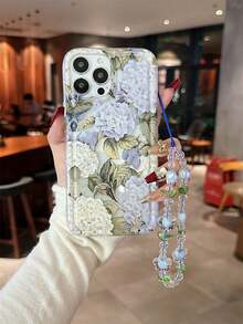 1 件花卉透明防震手机壳适用于 Apple 17、16/15 Pro Max、11/12/13/14 Plus、XR/7/8 Plus、TPU 保护套 - 無色 - 查看 4