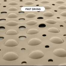 1pc Bath Mat - Lux Decor Non-Slip Durable PVC Tub Mat With Suction Cups And Drainage Holes - 40x16 Inches- For Shower And Bathtub Comfort, Roll-Up Storage, Home Decor, Back To School, Graduation Gifts-, Spring Cleaning Upgrade, Valentine's Day Spa Feel, Safety First, Quick Dry Surface, Mold Resistant, Easy Clean, Comfortable Standing, Shower Essential, Bathtub Safety, Bathroom Upgrade, Daily Use Mat, Home Basic, Family Use, Everyday Living - 米色 - 查看 6