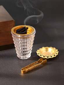 1 Peça/1 Conjunto Queimador de Incenso de Vidro Criativo, Queimador de Incenso de Estilo Moderno. Adequado para Decoração Doméstica, Quarto, Sala de Estar, Sala de Chá, como Peça Central, Escritório, Festival, Decoração de Festival, Decoração Doméstica como Decorar a Sala de Estar