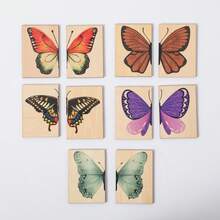 Children's Wooden Butterfly Puzzle Toy With Storage Box, Insect Cognitive Matching Game, Hand-Eye Coordination Training, Baby Enlightenment Gift, Home Decor, Parent-Child Interactive Toy - Multicolor - View 9