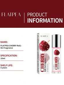 10 ml/0,34 fl oz Parfum phéromone charmant aux cerises pour femmes - Design mini portable à bille, parfum frais de fleurs de cerisier, cadeau parfait pour Noël, la Saint-Valentin et les fêtes - Parfum de cerise - Voir 10