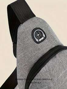 1 حقيبة كتف للرجال، هدية عيد الأب، حقيبة صدر متعددة الوظائف للتنزه، حقيبة ظهر خفيفة الوزن، هدية مضحكة