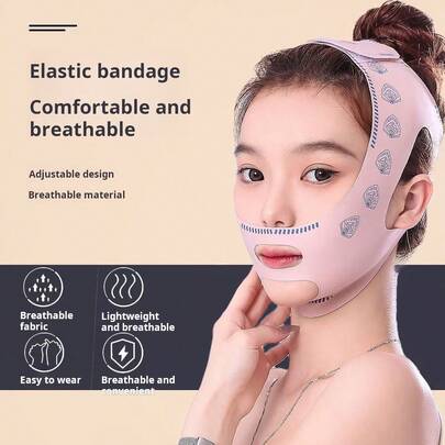 Slimming V-Face Bandage To Lift And Tighten The Face, Nasolabial Folds, And Sagging Sleep Face Sculpture Mask For