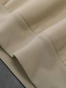 男士时尚连帽运动衫，大卫图案印花连帽衫，秋季 - 卡其色 - 查看 5