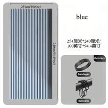 1 Rodless Folding Partition Curtain, Four Seasons General Door Curtain Cover Ugly Hanging Cloth Rental Housing Bed Folding Partition Curtain Advanced Sense Suitable For Living Room Bedroom Curtains And Other Scenes