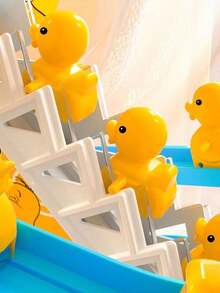 1Set Cute Duckling Shaped Stair Climbing And Gliding Track Toy With Music And Lighting, Ideal Birthday Gift For Children - Multicolor - View 5