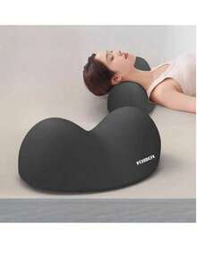 1 件颈枕，睡眠记忆海绵枕，男女颈椎保护枕，背部和颈部牵引枕