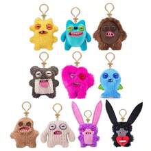 Spin Master Official Funky Teeth Baby Keychain Pendant - Plush Cute Monster Doll With Teeth, Collectible, Can Be Used As Bag Accessory - 15706G Fifth Generation Keychain - Love Long-eared Rabbit Monster (Black) - View 9