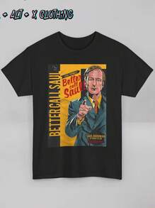 Better Call Saul TV T-Shirt, Unisex Graphic Tee, Breaking Bad Fan Gift, Heavy - màu đen - Xem 1
