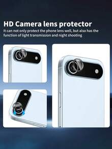 3 paquetes de protectores de lente de cámara para iPhone 17 Air, 17, 17 Pro, 17 Pro Max, 16, 15, 14, 13, 12, 11, película de vidrio templado de dureza 9H, modo nocturno, antiarañazos, antihuellas dactilares, sin burbujas, protector de lente de teléfono móvil aplicable a protección diaria, oficina, hogar, cubierta de cámara de teléfono a prueba de agua, a prueba de golpes, resistente a arañazos