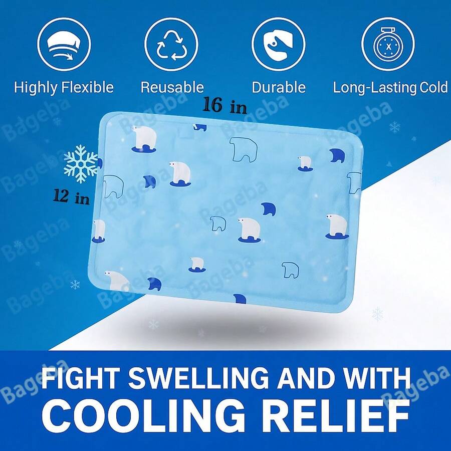XL Gel Ice Packs For Injuries Reusable, Large Cute Gel Soft Flexible Ice Packs- Reusable Freezer Cold Pack, Cold Compress & Cooling Gel Pad For Face, Shoulder, Hip, Leg, Arm, Ankle & Foot, Christmas, New Year's Day, New Year, Holiday Gifts - M - 查看 1