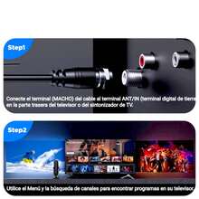 Antena Interna Para Tv Digital Amplificada 1080 Hdtv Cabo 3m - Entrada do Brasil (220V) - Visão 9