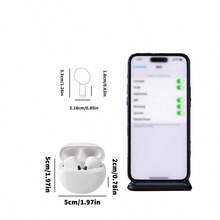 Fashion Mini Wireless Headphones True Wireless Earbuds Lighter With MIC - Black - View 2