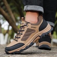 New Unisex Casual Sports Shoes, Non-Slip Walking Shoes, Durable TPR Outsole Hiking Shoes, Suitable For Outdoor Travel, Walking, Running, Work