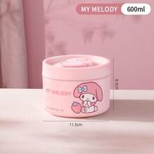 Sanrio 3-Layer Stainless Steel Thermal Bento Lunch Box, 600ml/400ml Capacity, Microwave , Leak-Proof, Long-Lasting Insulation, Suitable For Office Workers And Students