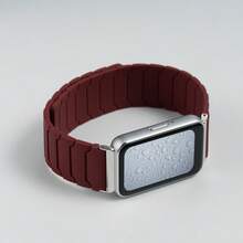 Curea magnetică compatibilă cu Samsung Galaxy Fit 3, curea de ceas reglabilă din silicon, compatibilă cu brățara inteligentă Samsung Galaxy Fit 3