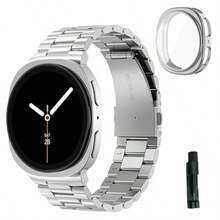 2件套，兼容三星Galaxy Watch 8/Watch 8 Classic，14毫米宽表带+表壳保护套，40毫米/44毫米，可拆卸不锈钢表带和柔软防刮TPU表壳保护套，是馈赠亲友的理想礼物，智能手表配件 - 彩色 - 查看 13