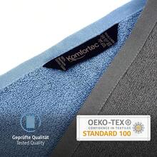 Sevval Hand Towel Set Fade Proof 100% Cotton 500 G/M² - Anthracite/Light Blue - View 6