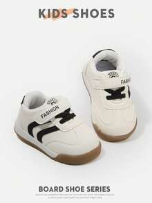 Elegant Baby Flat Shoes, Unisex, Fashion Versatile, Non-Slip, Lightweight, Regular, Durable, Helpful For Baby's Foot Development, Spring/Autumn