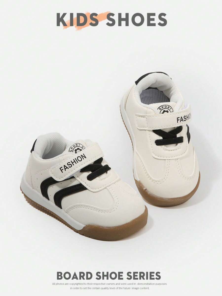 Elegant Baby Flat Shoes, Unisex, Fashion Versatile, Non-Slip, Lightweight, Regular, Durable, Helpful For Baby's Foot Development, Spring/Autumn