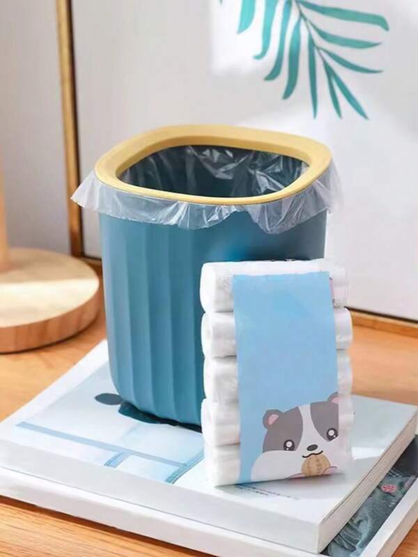 5 Rollen (100 Stücke) - Schreibtisch Mülleimer Müllbeutel, Mini Müllbeutel, Haushalt verstärkte kleine Schreibtisch Mülleimer Müllbeutel, Einweg, geeignet für Schlafzimmer, Badezimmer, Wohnzimmer, vielseitig einsetzbar, Küchenutensilien.