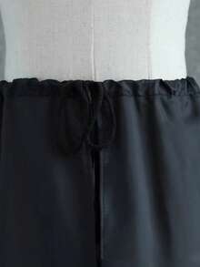 Adjustable Waist Petticoat Slip For Bridal Wedding Dress, Party Performance Costume, Lolita Daily Wear, 3-Layer Padded Crinoline - Black - View 5