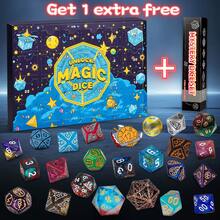 Dados Misteriosos - Juego de 42 Dados de Goblins D&D, Dados ALEATORIOS, Dados Sorpresa con Tubo para exhibición de dados, Regalos D&D para RPG, MTG, Juegos de Rol de Mesa - Multicolor - Ver 16