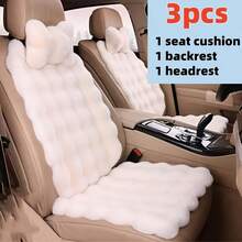 3pcs Plush Car Seat Cushion Set, Warm Fuzzy Seat Covers For Winter - 均碼 - 查看 17
