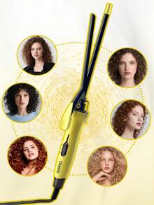 CRASTS 9mm Wool Curling Iron, Big Wave Curler, French Curl, Damage-Free Long-Lasting Styling, Straight & Curly Dual-Use Hair Curler - EU C Type Plug(220-240V) - View 11
