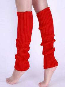 1 Pair Of Winter Warm Foot Covers For Women - Soft And Warm Sock Leg Covers, Thickened To Keep Warm Without Feeling Cold, Pastel And Neutral Color Series (White/Black/Burgundy/Orange/Pink/Green/Gray/Coffee/Pink/Rose Red/Yellow) - Suitable For Daily Use And Special Occasions In Cold Weather - Made Of Polyester Fiber - Easy To Hand Wash And Care For - Women's Warm Accessories - Multicolor - View 17