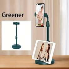 [Heavy Duty] Universal Desktop Phone Holder 1pc Adjustable Telescoping Height, 360° Rotation, Heavy Duty Bearing Capacity Multifunctional Design For Mobile Phones & Tablets