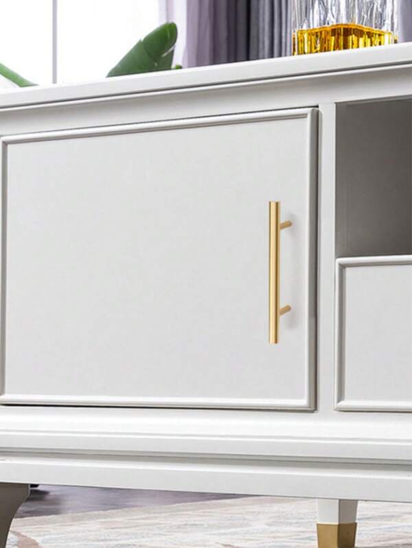 1/10 مقبض خزانة معدني لامع بلون الذهب الرملي، مقابض خزانة غرفة نوم مطلية بطريقة متينة (مع براغي)، مقابض طاولة تسريح مع مرآة لغرفة الأطفال، ديكور منزلي راقي، مناسب لخزائن غرفة النوم، طاولات الجانب بجوار مصباح السرير وأثاث غرفة النوم الأخرى، مناسب للمطبخ وأجزاء الأثاث