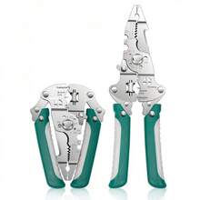 Multifunctional Wire Stripper Tool, Industrial-Grade Electrician's Pliers For Stripping, Cutting, Bending, Crimping, Gripping, Twisting, Nailing - Durable Metal Construction