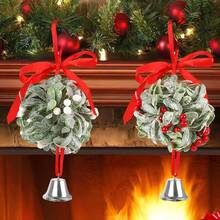 Artificial Mistletoe Hanging Decor White And Red Berries Mistletoe Decors For Christmas Home Decor, Christmas Gift Room Decor