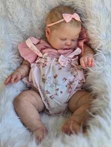 New Arrival Reborn Baby Dolls 19 Inch 48 CM Reborn Dolls Lifelike Newborn Toddler Girl Dolls Soft Cloth Body Best Birthday Set For Kids 3+ - 粉色 - 查看 5