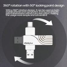 Lenovo 碟盤TPCU301 高速傳輸效能穩定 小巧輕便防水防震 手機電腦兩用 珍珠鎳 - 珍珠鎳 - 查看 3