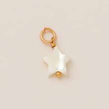 1 pieza Moda Acero Inoxidable Dorado Serie Sol Luna Sol Luna Arcoíris Sol Sonriente Estrella Colgante, Adecuado para DIY Collares Creativos, Pulseras, Pendientes, Cadenas de Bolso, Llaveros, Chapado en Oro de 18K, Impermeable y a Prueba de Sudor, Adecuado para Uso Diario de Ocio