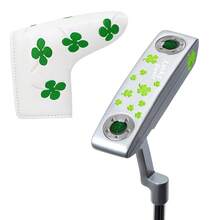 1pc Silvery Lucky Clover Golf Putter, Golf Club Head Widened By 32 33 34 35 36 Inches, Hooded Golf Club - Increases Ball Speed, Easy To Hit With Aiming Line - Silver - View 11