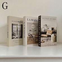 3pcs Foldable Decorative Fake Books, Minimalist Decor Books For Home, Office, Showroom - Multicolor - View 10