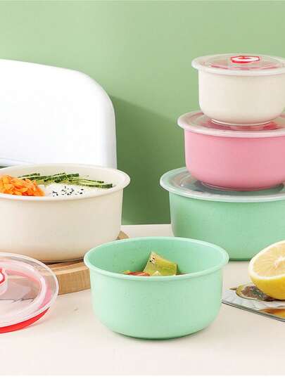 1 Set High-Quality Refrigerator Food Storage Containers, Airtight Seal Freezer Boxes, 3 Pieces Set