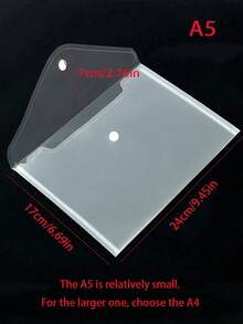 A5/A4 尺寸，10/20 个装，塑料文件夹，透明可重复使用防水文件夹，带按钮，适用于返校、学校用品、学校、教室、图书馆、教师、学生、办公室、家庭、书房、男士、女士、律师、秘书、商务、加厚材质、圣诞节、万圣节礼物