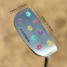 1pc Musports Claw Golf Putter With Head Cover, 32-36 Inches – Right-Handed, Steel Shaft, Zinc Alloy Head, Rubber Grip, Improves Ball Speed & Accuracy, Detachable Weight For Fit, Enhanced Ball Speed | Sports Equipment | Forged Steel Construction - Silver - View 9