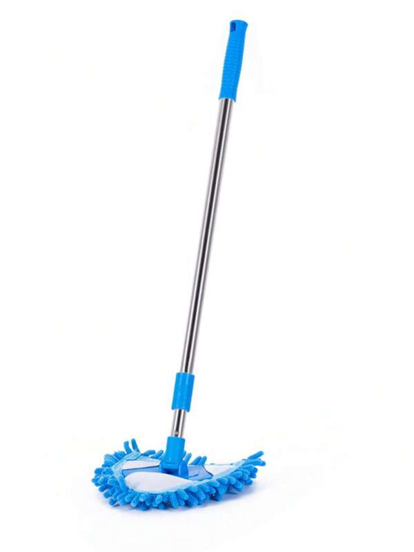 3 Stücke, drehbarer dreieckiger Mopp-Set, ausdehnbar, wiederverwendbar, austauschbare Tücher, geeignet für trockene und nasse Verwendung, geeignet für Boden, Decke, Fenster und Auto Reinigung, Badezimmer Reinigung, Küchen Reinigung, unverzichtbar für Haus Reinigung, Reinigungswerkzeuge, Reinigungsbedarf