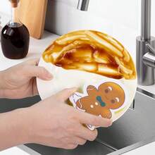 5/10/15 pièces d'éponges de nettoyage thème Noël, épaisses et durables, brosse à récurer pour casseroles, poêles, vaisselle