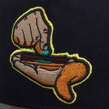 1Piece Men Hands Embroidered Hip Hop Hat Outdoor Adjustable Sunscreen Leisure Hat Spring Autumn Travel Tourism Beach Vacation - Multicolor - View 5