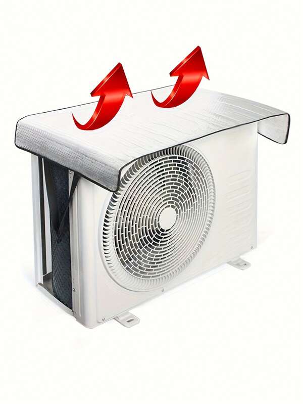 Capa para Ar-Condicionado à Prova de Intempéries - Proteção contra Sol, Chuva e Neve, Proteção UV, À Prova de Poeira, Sombra para Pátio, Capa para Unidade Externa, Almofada de Isolamento para Condensador de Ar-Condicionado, Instalação Fácil, Adequada para Proteção de Unidade Central de Ar-Condicionado