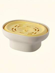 1pc Dish Soap Dispenser Bottle, Kitchen Sink Liquid Soap Dispenser, Dishwashing Liquid Dispenser With Sponge Holder, Prevents Splashing And Blending Seamlessly In Space