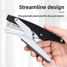 1 pieza/999 piezas Grapadora manual, Grapadora de agarre ergonómico, Grapadora de empaque de entrega ahorradora de trabajo para restaurante, cafetería, tienda de té con leche, tintorería